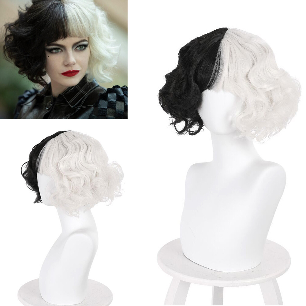 Cruella De Vil Cosplay Wig