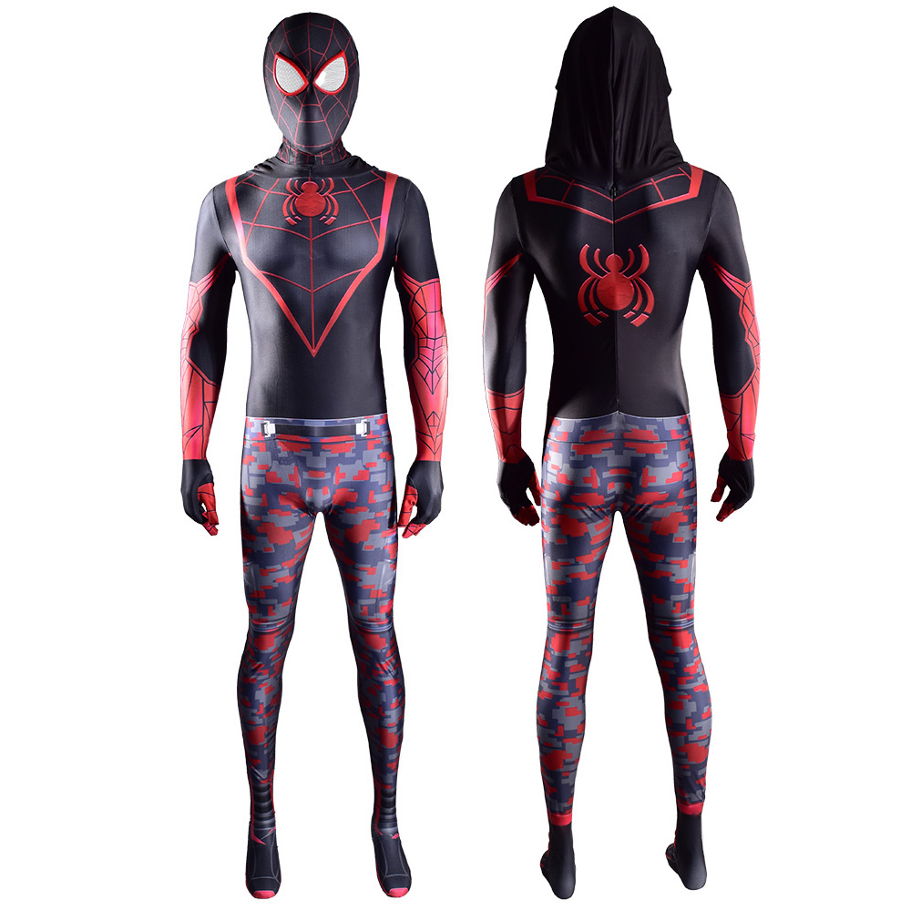 Halloween Kid’s Superhero Miles Morales Costume Cosplay Suit Zentai ...