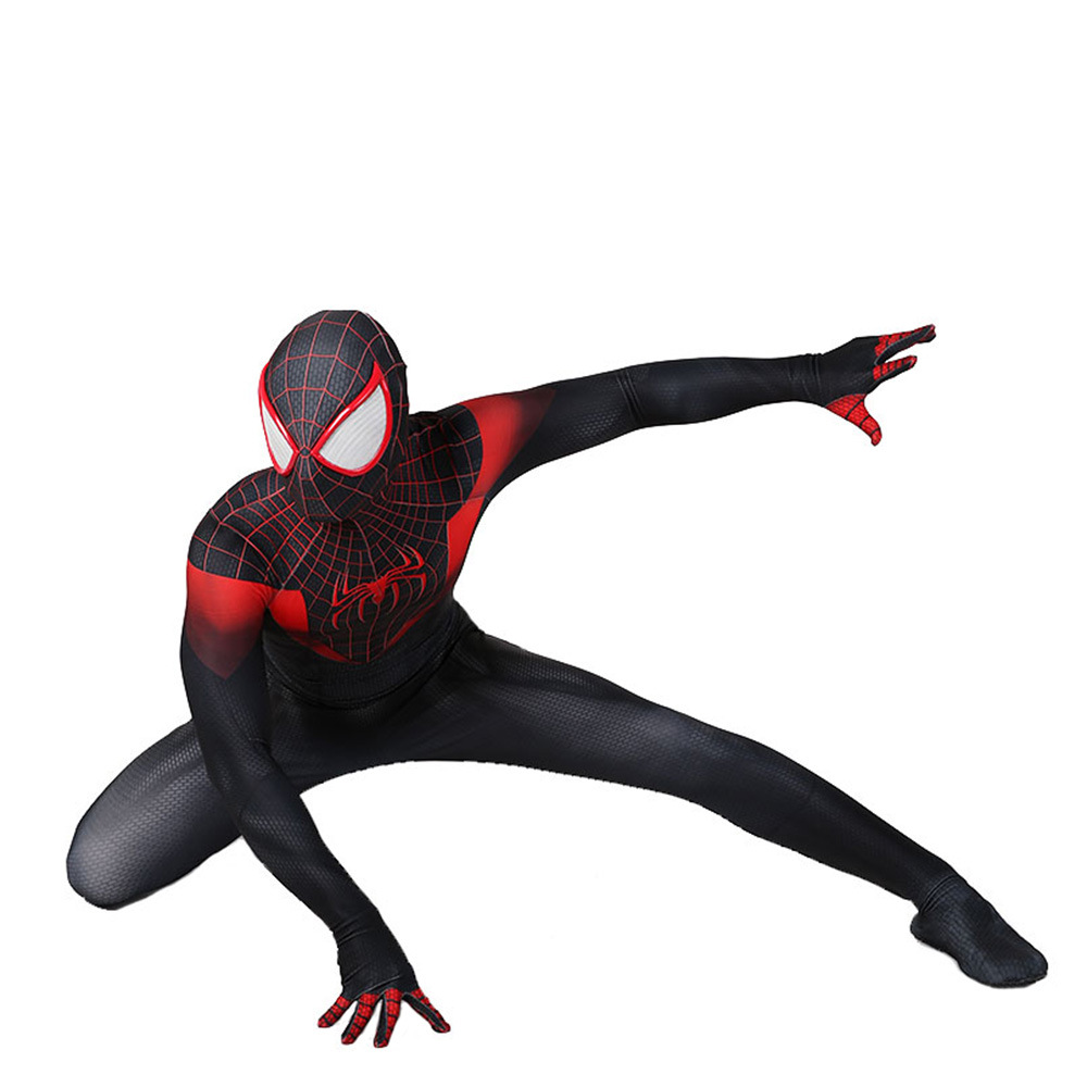 SPIDER-MAN MILES MORALES Halloween Costume SuperHero New into The ...